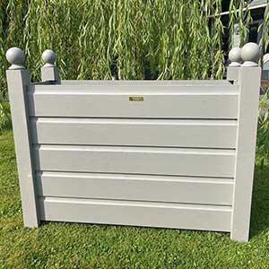 Large rectangular planter outdoor wooden vintage style external